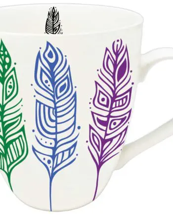 "Pride Feathers" 18 oz. Signature Mug by Artist Patrick Hunter