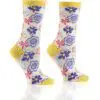 Spring Floral Design Women's novelty Crew Socks by Yo Sox