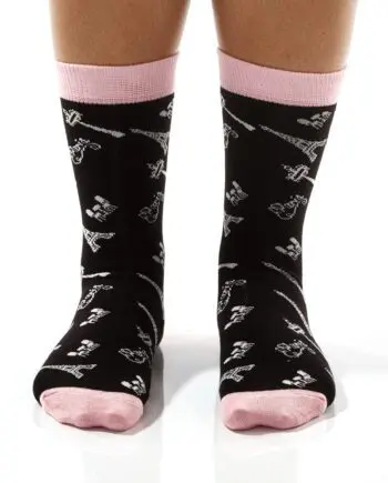 Paris Women's Novelty Crew Socks by Yo Sox