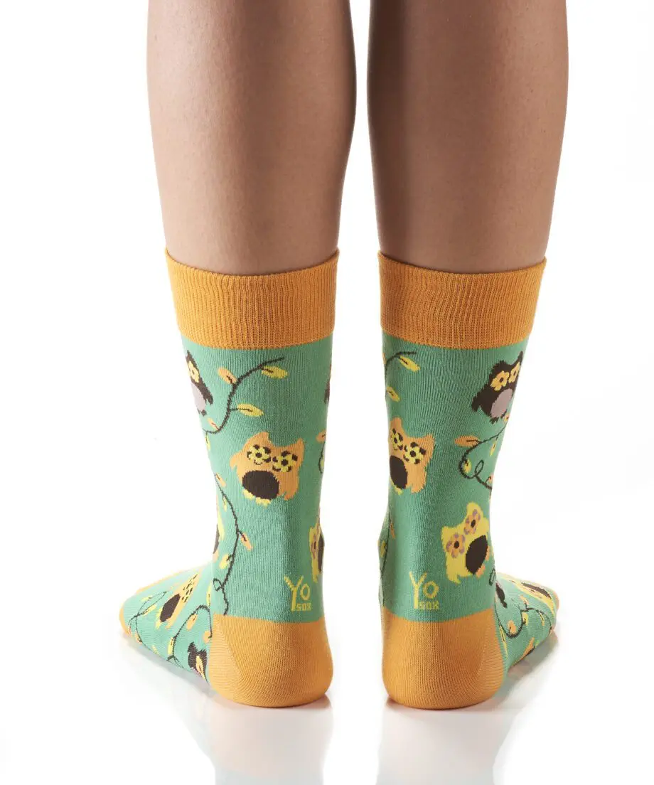 "Owl Power" Women's Novelty Crew Socks