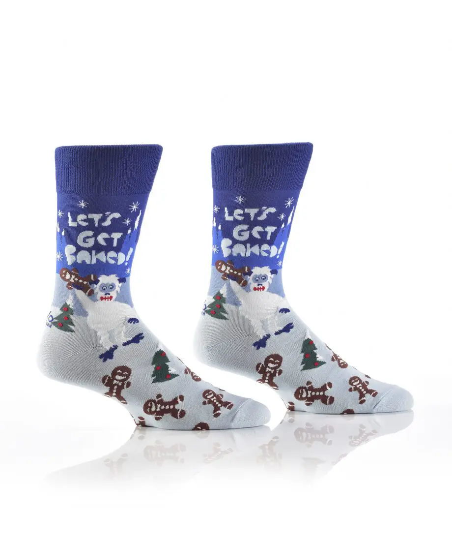 "Get Baked" Men's Novelty Crew Socks by Yo Sox