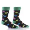 "Hangry Hippo" Men's Novelty Crew Socks by Yo Sox