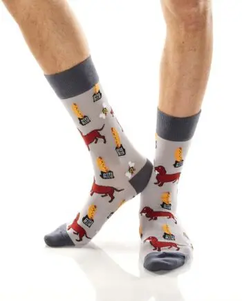 "Top Dog" Men's Novelty Crew Socks by Yo Sox