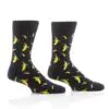 "Banana Mania" Men's Novelty Crew Socks by Yo Sox