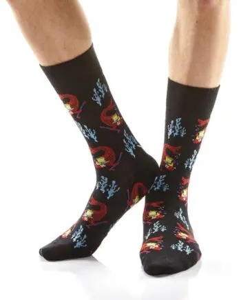 "Don´t Be Coy (Goldfish)" Men's Novelty Crew Socks by Yo Sox