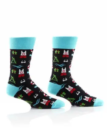 "Lifeguard" Men's Novelty Crew Socks by Yo Sox