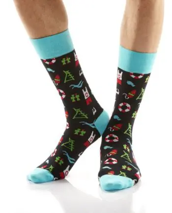 "Lifeguard" Men's Novelty Crew Socks by Yo Sox