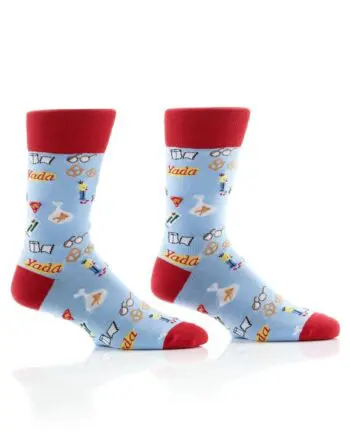 "Yada Yada" Men's Novelty Crew Socks by Yo Sox