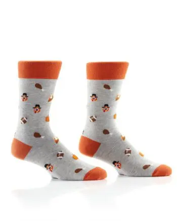 "Mini Gobble" Men's Novelty Crew Socks by Yo Sox