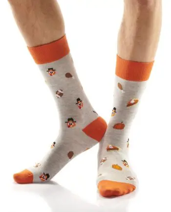 "Mini Gobble" Men's Novelty Crew Socks by Yo Sox