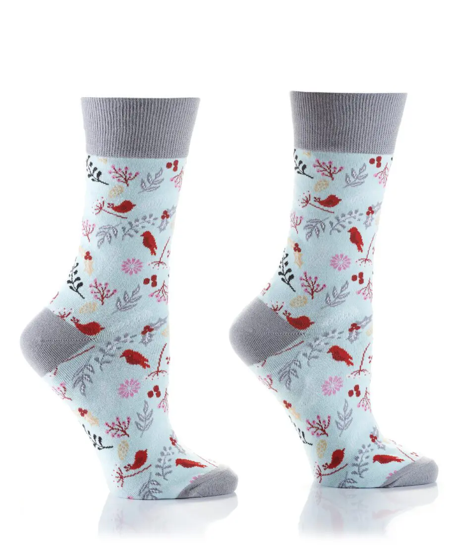 Wild Winter design Women's Novelty Crew Socks by Yo Sox