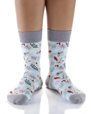 Wild Winter design Women's Novelty Crew Socks by Yo Sox