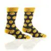 Pure Happiness (Smiley Face) Men's Novelty Crew Socks by Yo Socks