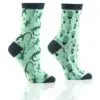 Cactus & Lizards Women's Novelty Crew Socks by Yo Socks