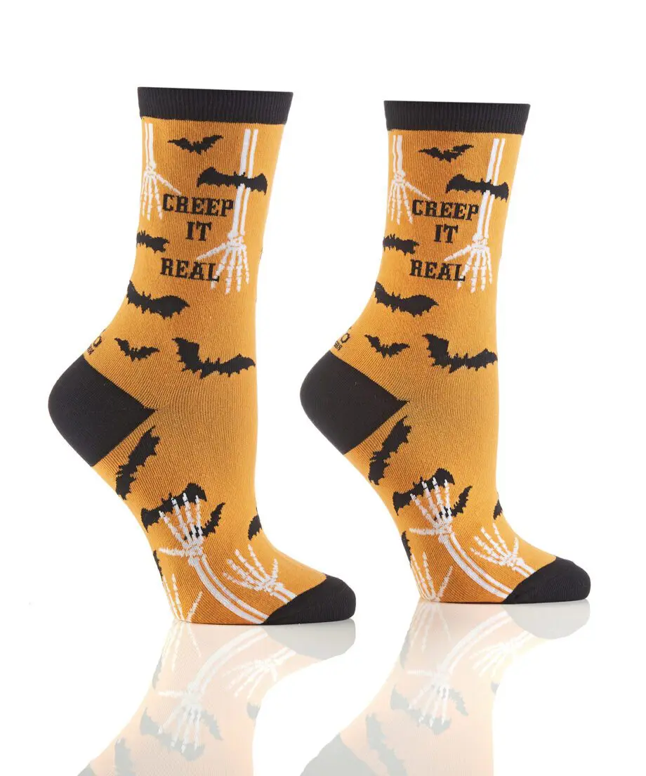 Creep It Real Novelty Crew Socks by Yo Sox