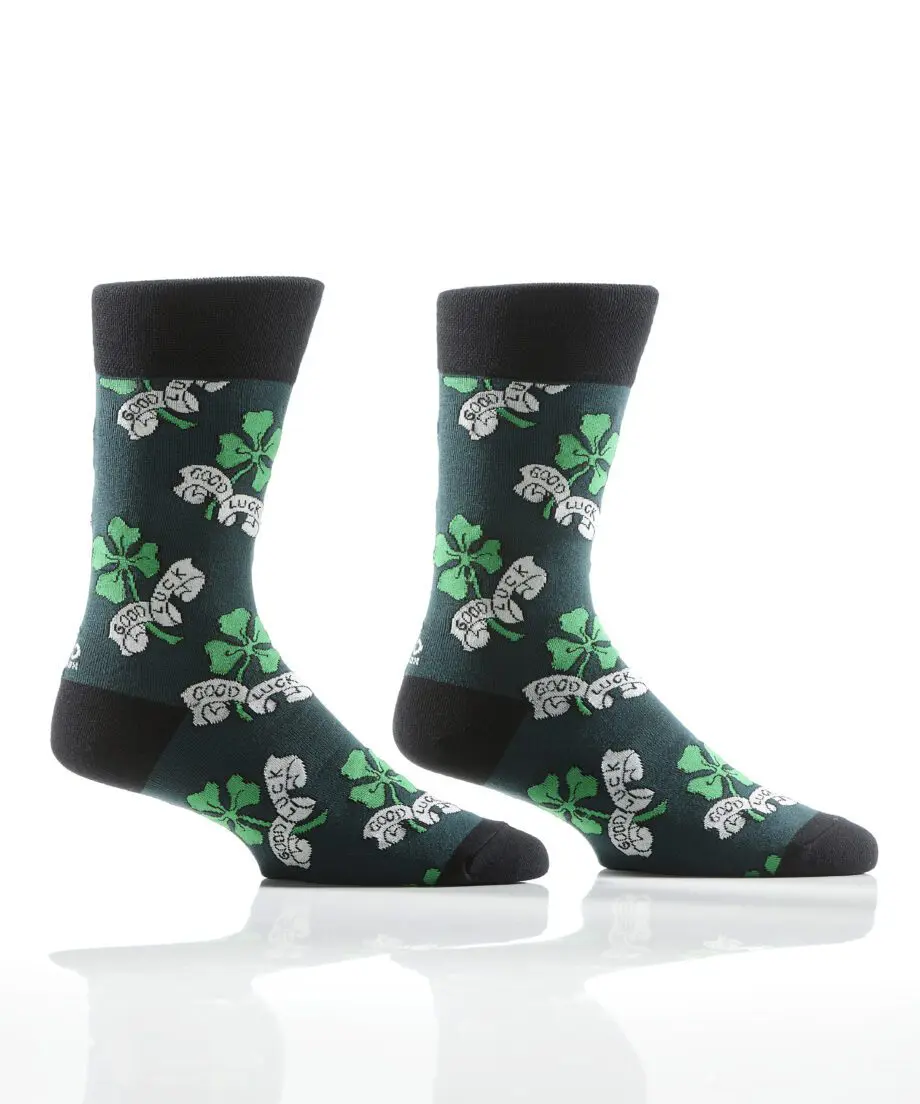 Good Luck Men's novelty crew socks by Yo Sox