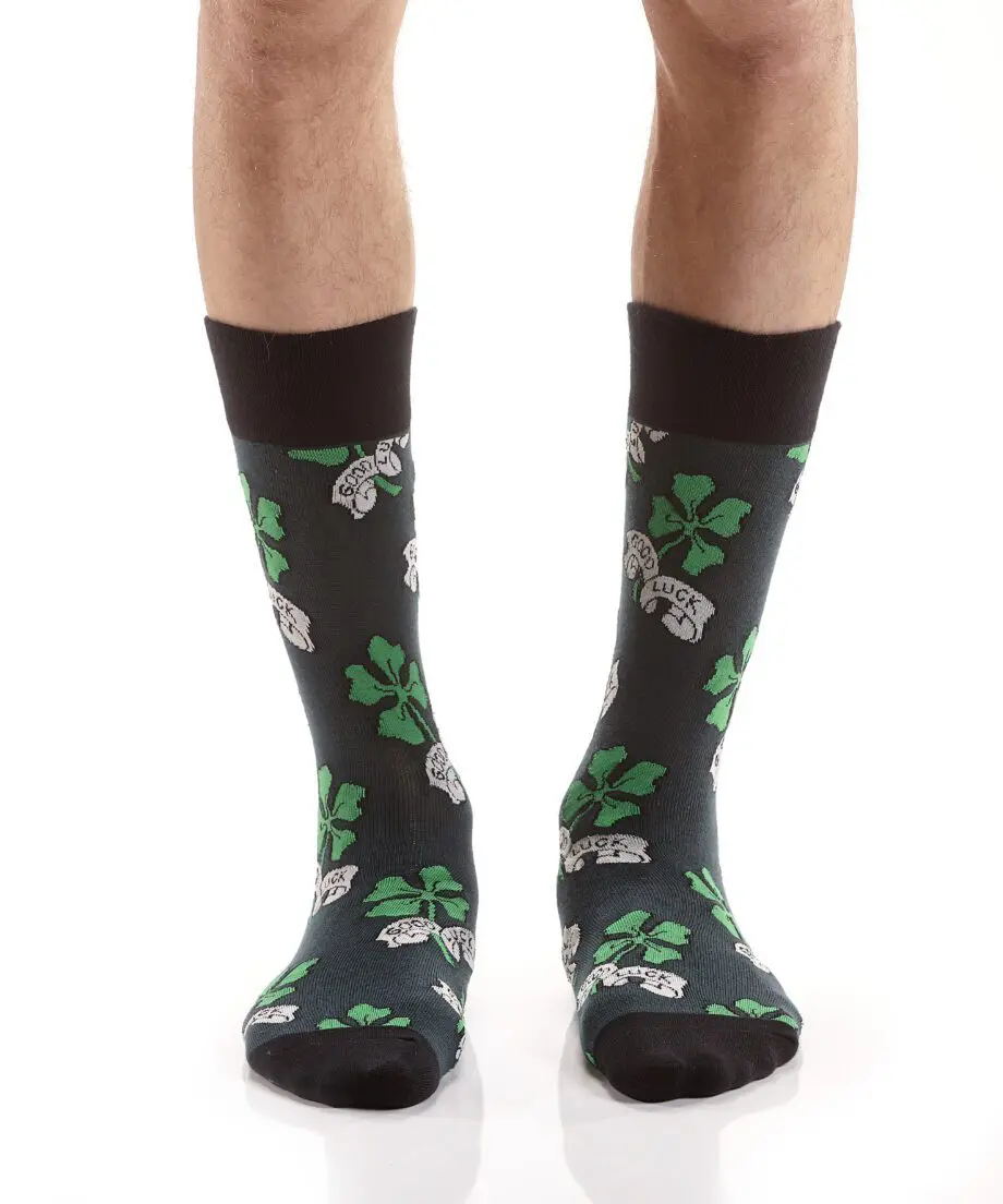 Good Luck Men's novelty crew socks by Yo Sox