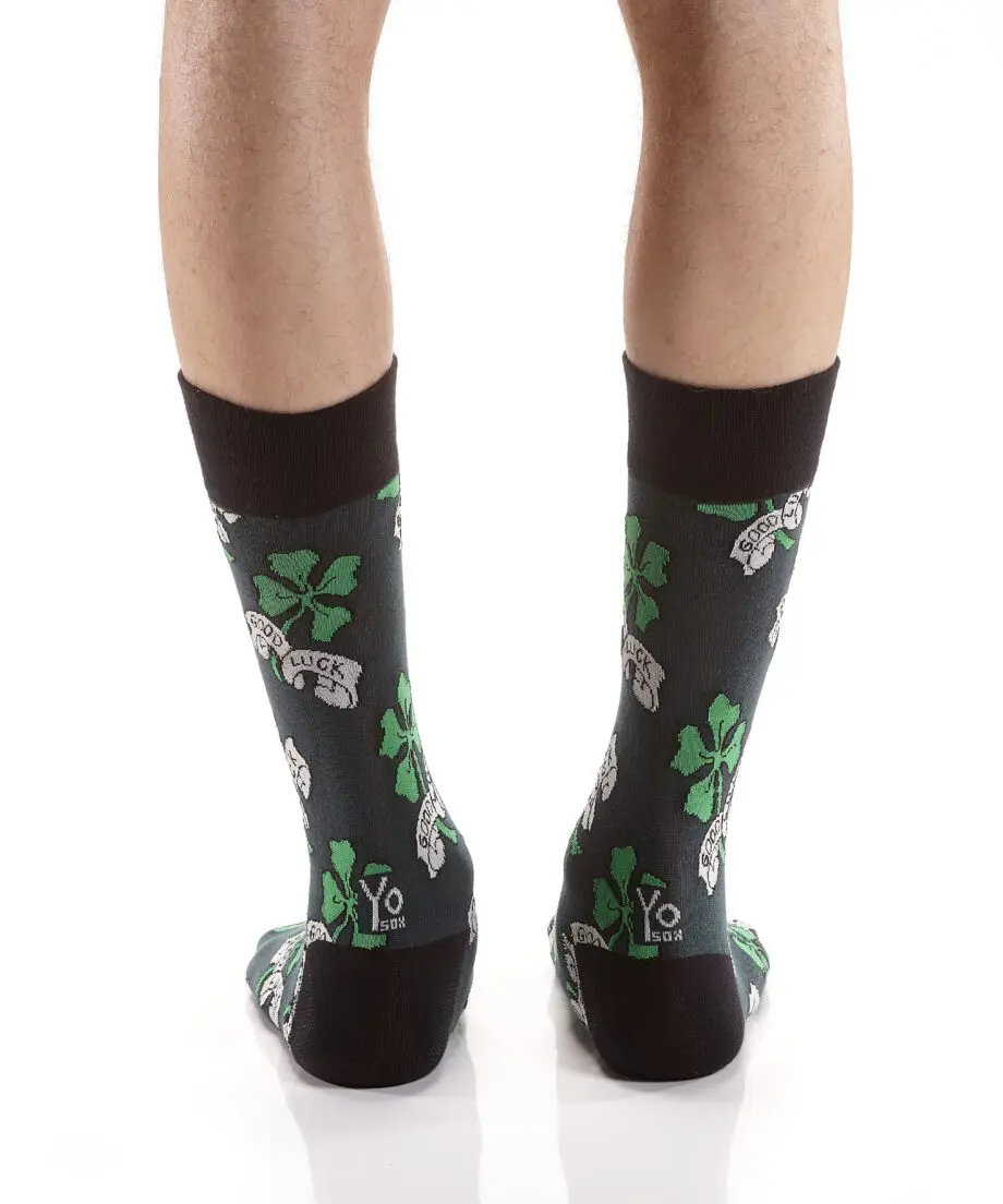 Good Luck Men's novelty crew socks by Yo Sox