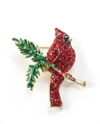 Red Cardinal Brooch