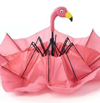 Collapsible Flamingo Umbrella