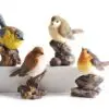 3.9" Birds on Rock or Stump Figurine