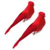 5" Red Cardinals with Gator Clip - Set of 2