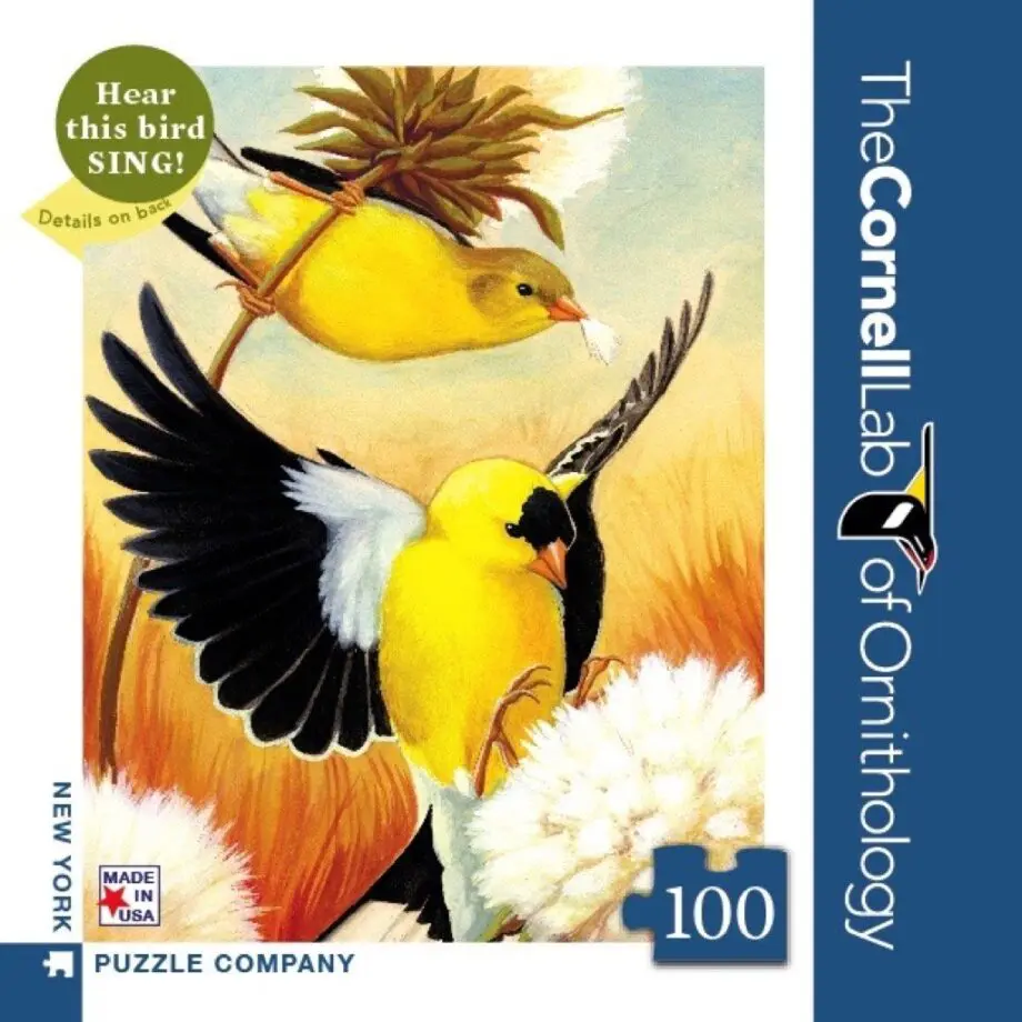 American Goldfinch Mini 100 Piece Jigsaw Puzzle