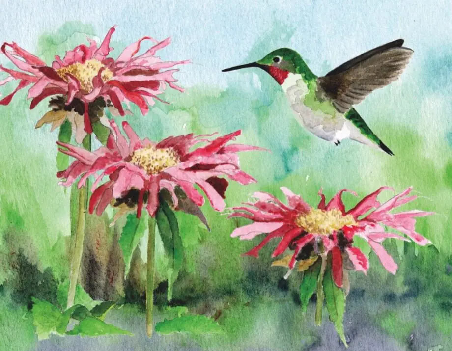 Ruby-Throated Hummingbird mini 100 Piece Jigsaw Puzzle