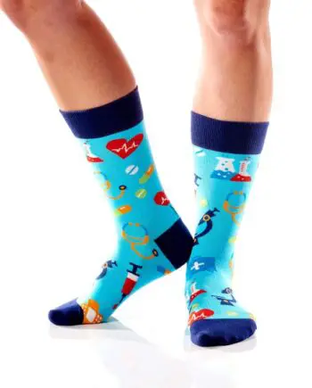 "Medical Icons" Women's Novelty Crew Socks by Yo Sox