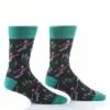 "Swish Swish" Skier Men's Novelty Crew Socks by Yo Sox