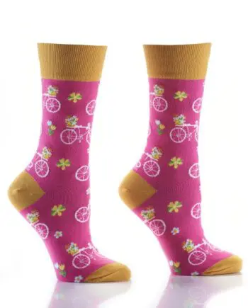 "Flower Power" Women's Novelty Crew Socks by Yo Sox