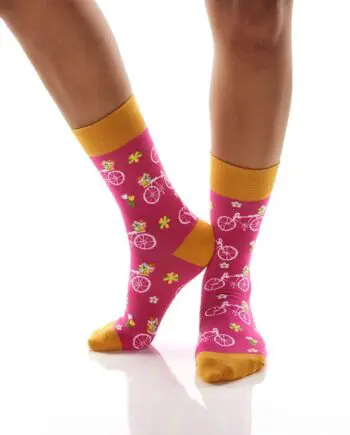 "Flower Power" Women's Novelty Crew Socks by Yo Sox