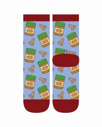 "Peanut Butter" Women's Novelty Crew Socks by Yo Sox