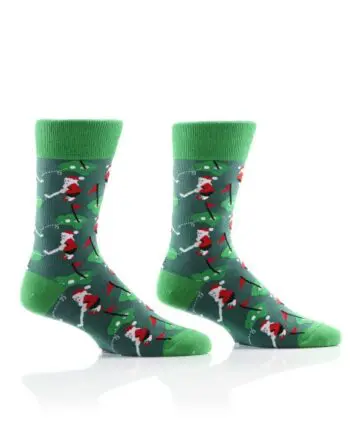 "I'd Rather be Golfing" Holiday Men's Novelty Crew Socks by Yo Sox