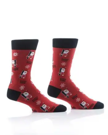 "Let it Snow" Men's Novelty Crew Socks by Yo Sox