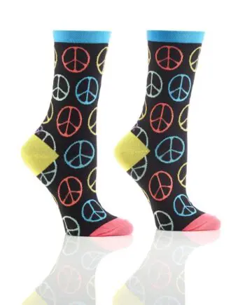 "Peace is Everything" Women's Novelty Crew Socks by Yo Sox