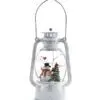 8.25" LED Lantern with Snowman and Cardinal