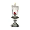 10" Silver Cardinal Shimmer Candle