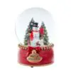 120mm Musical Snowman with Trees Water Globe