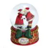 100MM Musical Mr. & Mrs. Claus Wind Up Snow Globe Front View