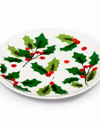 8" Allover Holly Small Plate - Box Set of 4