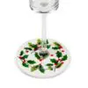 4" Allover Holly Coaster - Box Set of 4