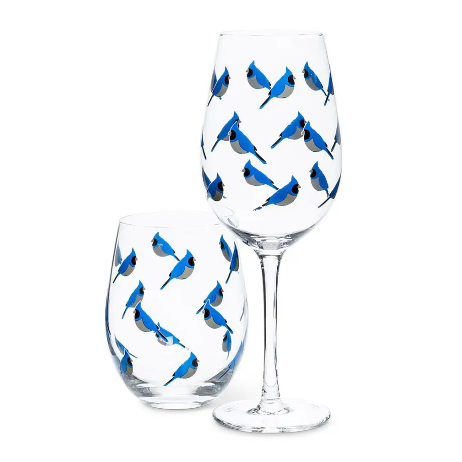 9.5" Blue Jay Goblet - Box Set 4