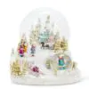 6.5" Large Village Music Double Snow Globe