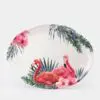 17.5" x 13"Oval Flamingo Melamine Platter