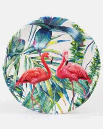 10.5" Flamingo Dinner Plate by Monarque