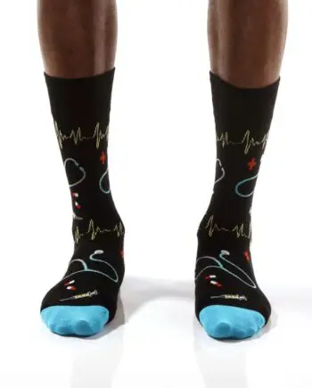 "Doctor Icons" Men's Novelty Crew Socks by Yo Sox