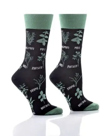 "Know Your Herbs" Women's Novelty Crew Socks by Yo Sox