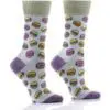 "Macaroon" Women's Novelty Crew Socks by Yo Sox