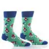 "Pooches in PJs" Men's Novelty Crew Socks by Yo Sox